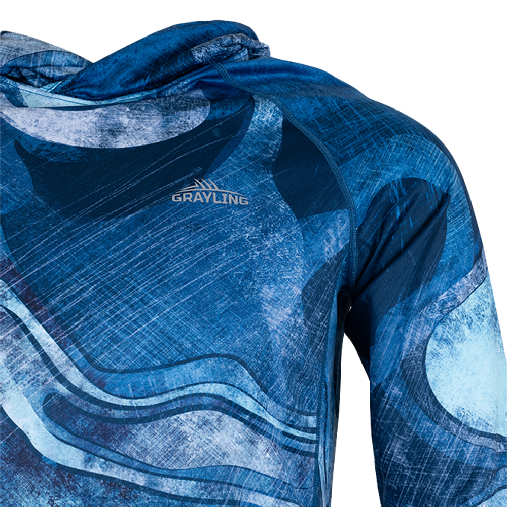 Лонгслив с капюшоном GRAYLING "Sargan" (Рифы) р. M. Фото №2