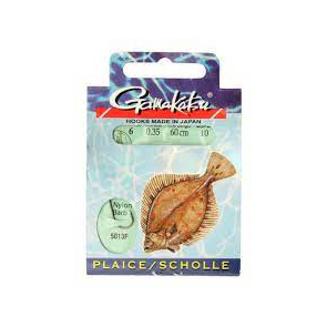 Крючок GAMAKATSU BKD-5013F Flatfish 60см №2 d поводка 035 (10шт.) (140161-00200). Фото №1