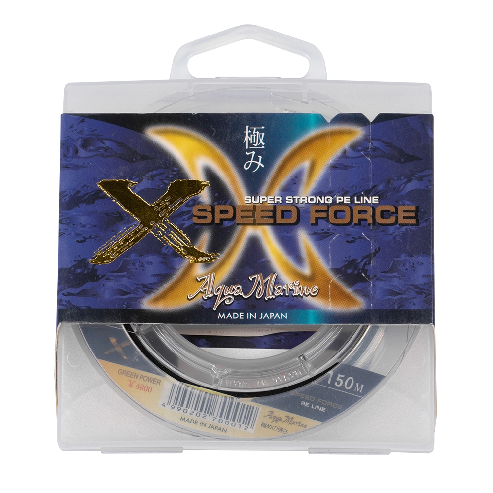 Шнур плетеный X SPEED FORCE WX4  (16 lb;   0.171 мм;   7.25 кг.) 150 м.   (зеленая). Фото №4