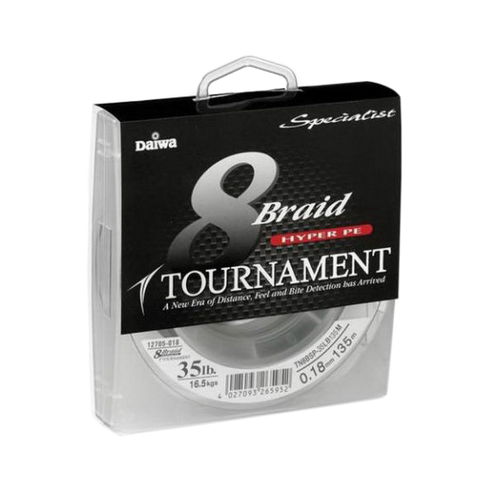 Леска плетеная Daiwa "Tournament 8 Braid Premium" 0.18мм 135м (флоужел) (14634965). Фото №2