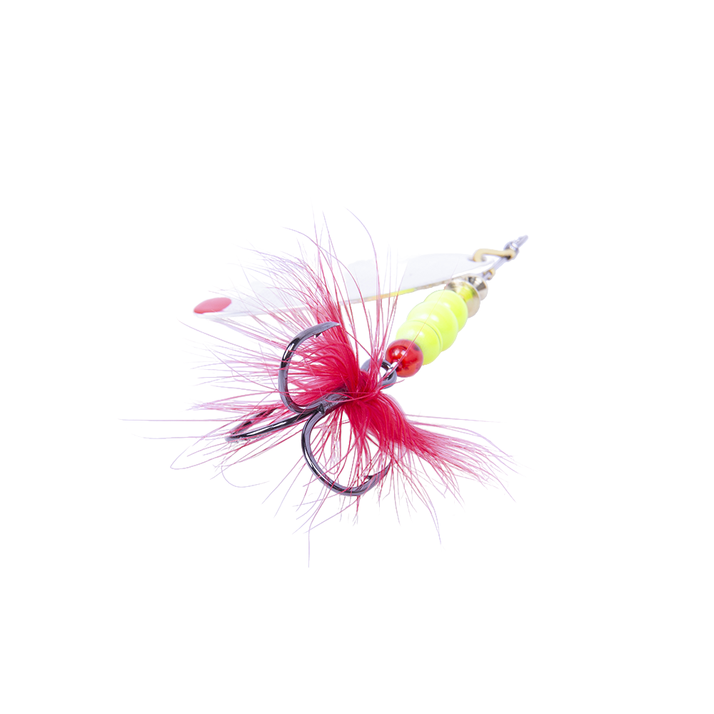 Блесна вращающаяся MADFISH Aglia Long №3, 11,5гр, цвет (Silver-red-dot). Фото №3