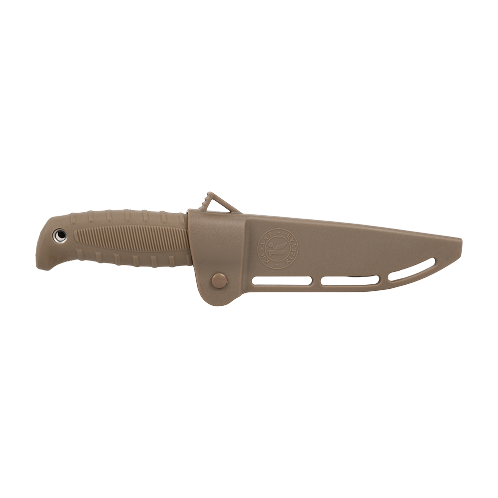 Нож Кизляр "Финский" (рукоять эластрон), цвет: пустынный. Фото №3 Нож Кизляр "Финский" (рукоять эластрон), цвет: пустынный. Фото №3