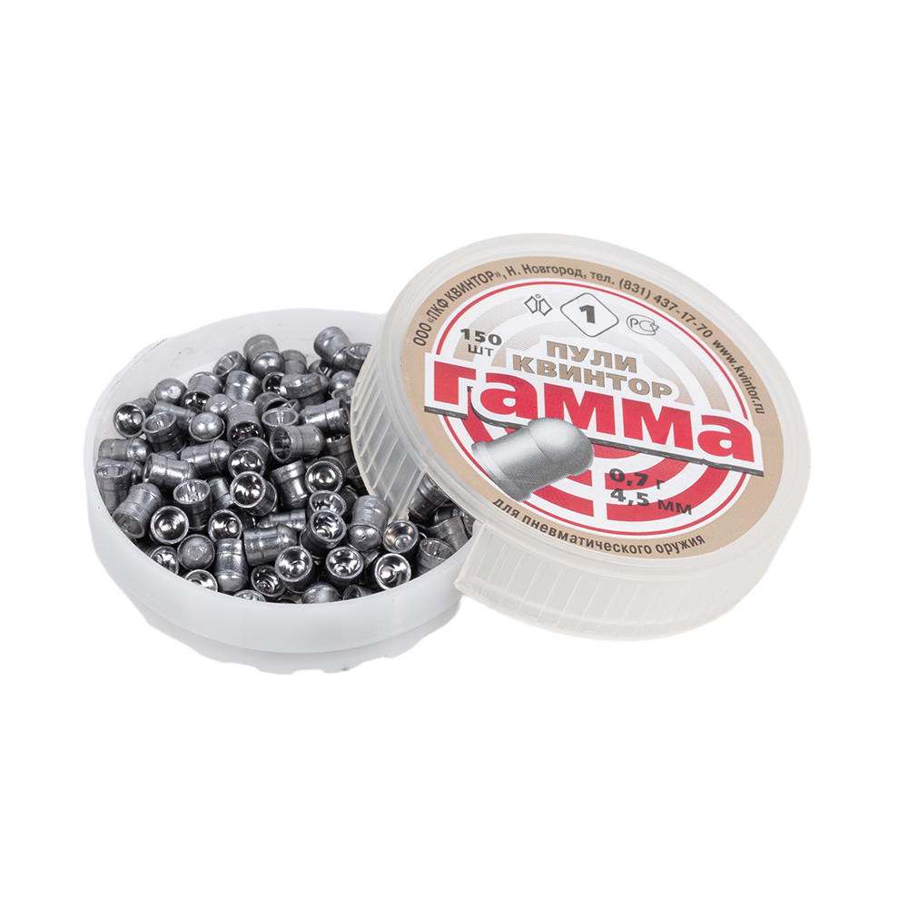 Пуля пневматическая "Гамма" калибр 4,5мм (150 шт.) (160 в упаковке). Фото №2 Пуля пневматическая "Гамма" калибр 4,5мм (150 шт.) (160 в упаковке). Фото №2