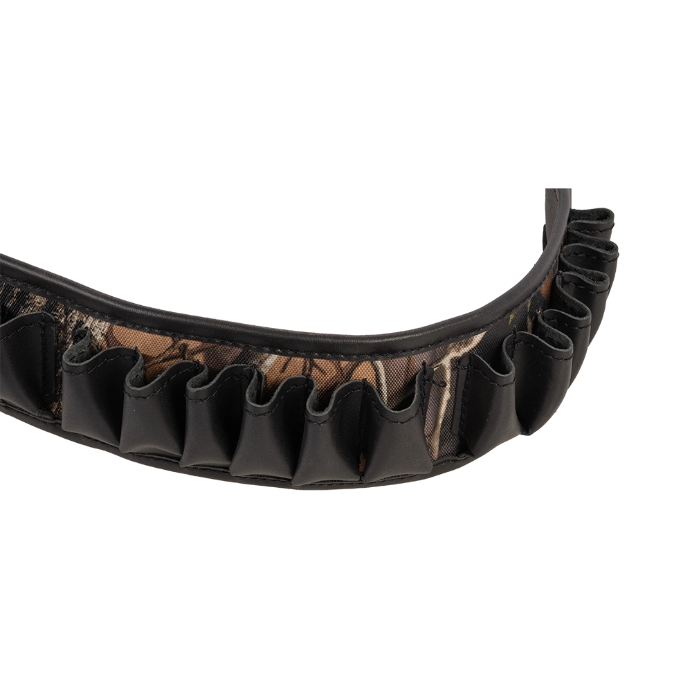 Патронташ №56 на 24 патрона (12 калибр) открытый, кожа/ткань (ИП Шунина). Фото №3