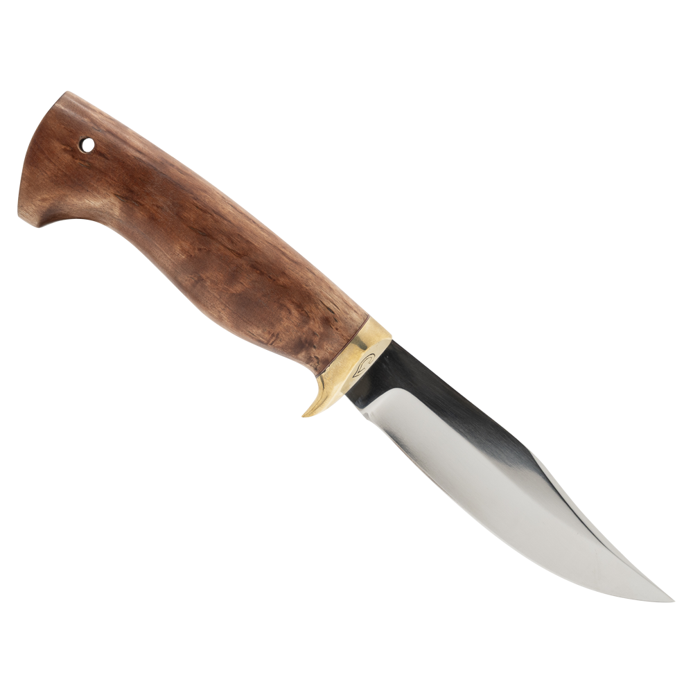 Нож "Бекас", клинок 95х18, рукоять кар.береза, морилка. Фото №2