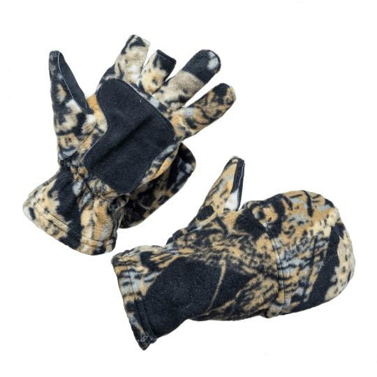 Перчатки "Охотника" (флис, темный лес) (28) (Хольстер). Фото №2