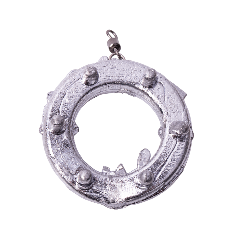 Груз "Кольцо" с шипами и ушком и вертлюгом 70гр. Фото №2