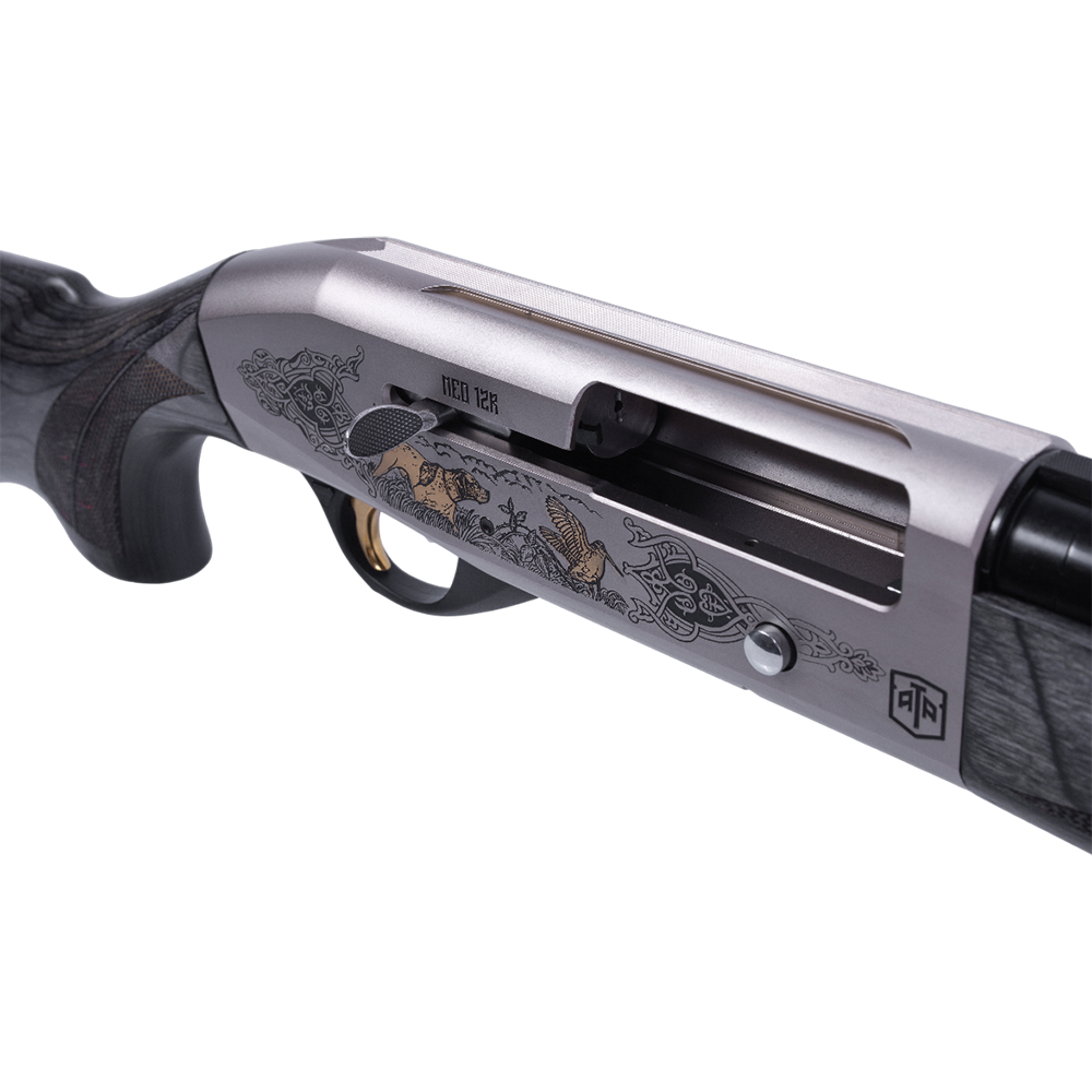 Ружье ATA Neo12 R Laminat.Grey Nickel Deluxe (гравировка позолоченная, кейс), 12/76, 760 мм. Фото №9 Ружье ATA Neo12 R Laminat.Grey Nickel Deluxe (гравировка позолоченная, кейс), 12/76, 760 мм. Фото №9