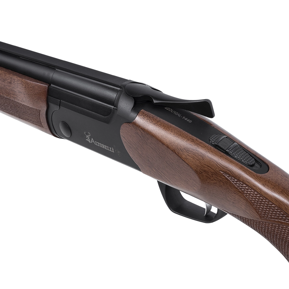 Ружье Altobelli ALB-101 AX TRP Black,калибр 12/76,L=710 (орех, экстрактор, сталь, широкая планка, регулируемая щека, кейс). Фото №7