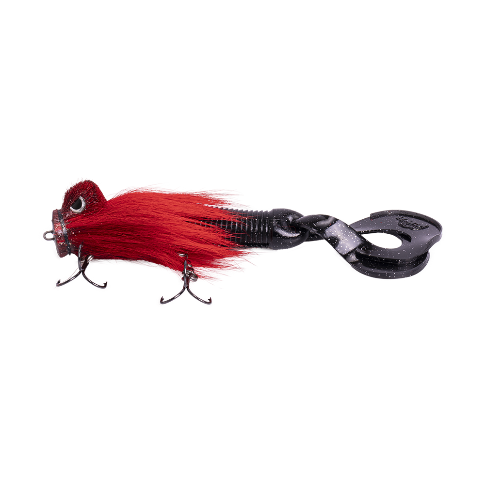 Бактейл CWC Miuras Mouse Big 230мм, 95гр, цвет Black Red, (11-MMB-002). Фото №1
