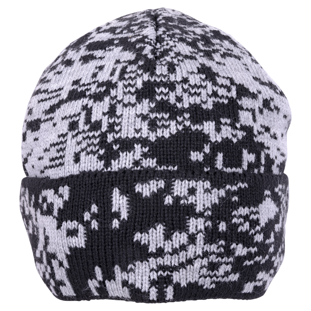 Шапка Novatex вязаная с отворотом (серая цифра). Фото №1