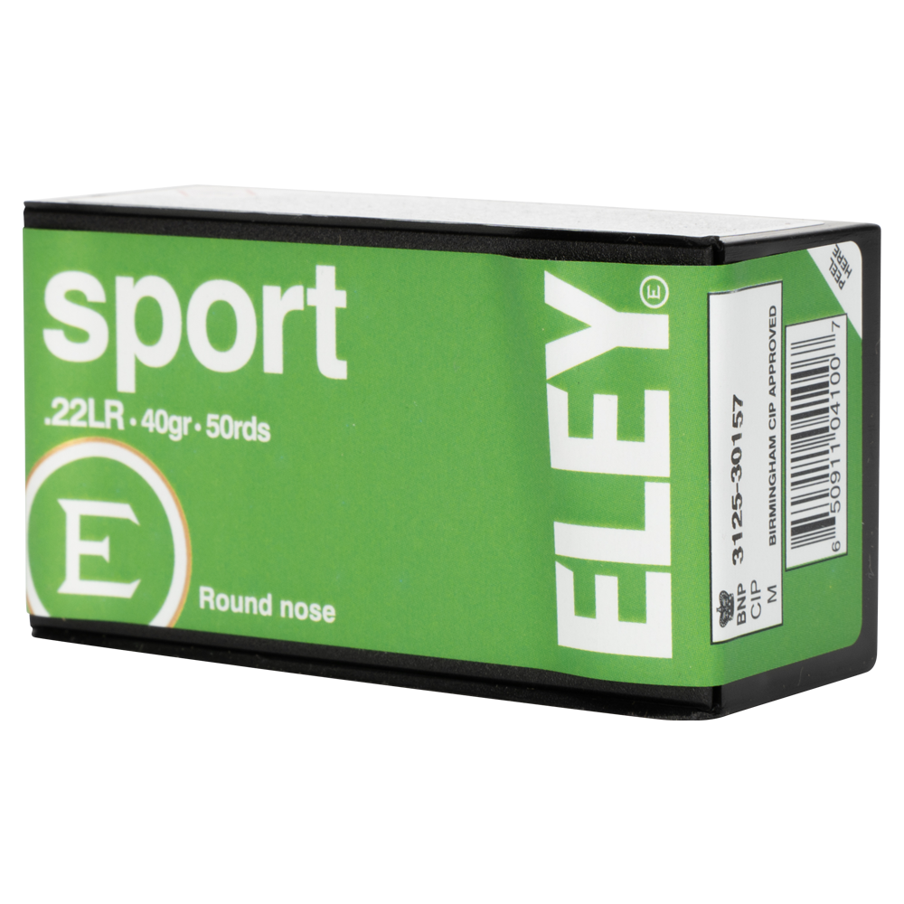 Патрон нарезной ELEY кал. 22 LR Sport Eley 2,59 гр. 40 grn. (в пачке 50 шт.) (в коробке 5000 шт). Фото №3