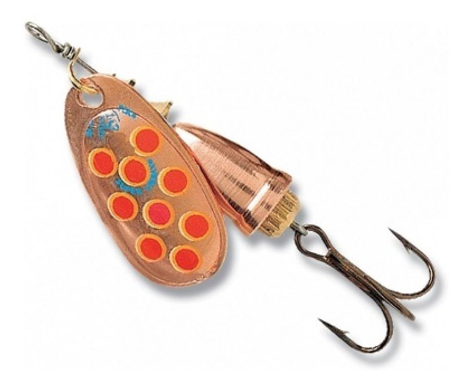 Блесна вращающаяся Blue Fox Vibrax Hot Pepper №2, 6гр, цвет (CYR) медь/красный. Фото №1