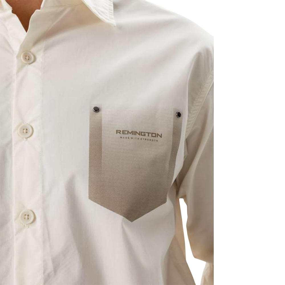 Рубашка мужская Remington Savoring Beige р. 2XL. Фото №4