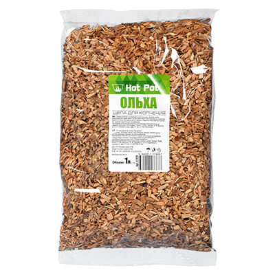 Щепа для копчения (ольха) 2 л, (500 гр) Helios. Фото №1