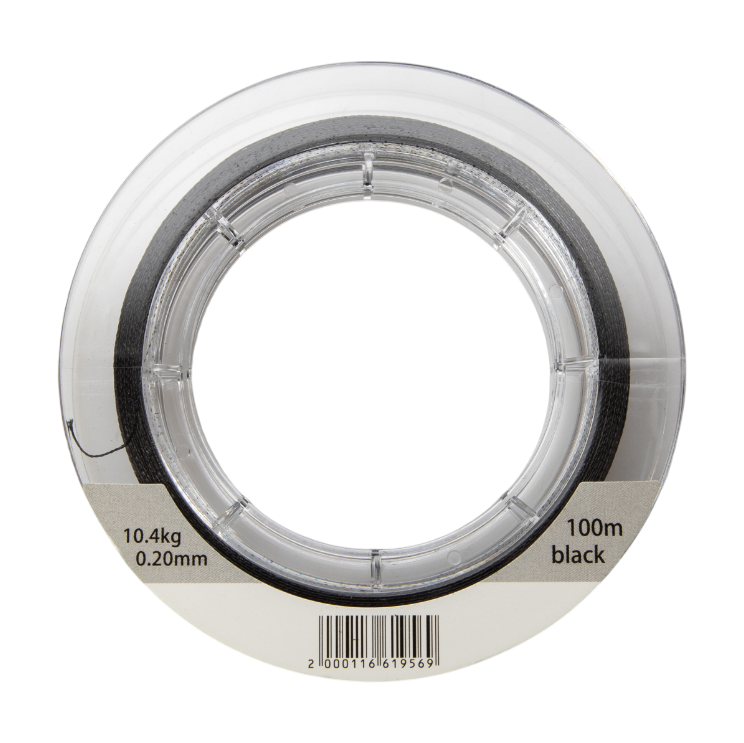 Плетенный шнур Ayashi PRO BRAID-X4 (black) d-0,20mm (100м). Фото №2