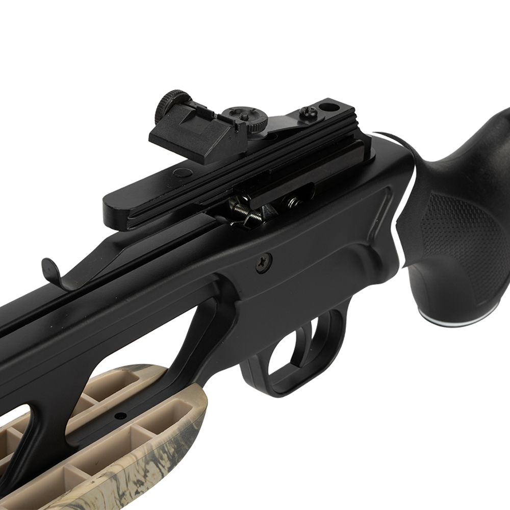 Арбалет Remington Jaeger, рекурсивный, god camo, плечи, тетива, стремя, крепеж, стрелы 2 шт., законцовки. Фото №6