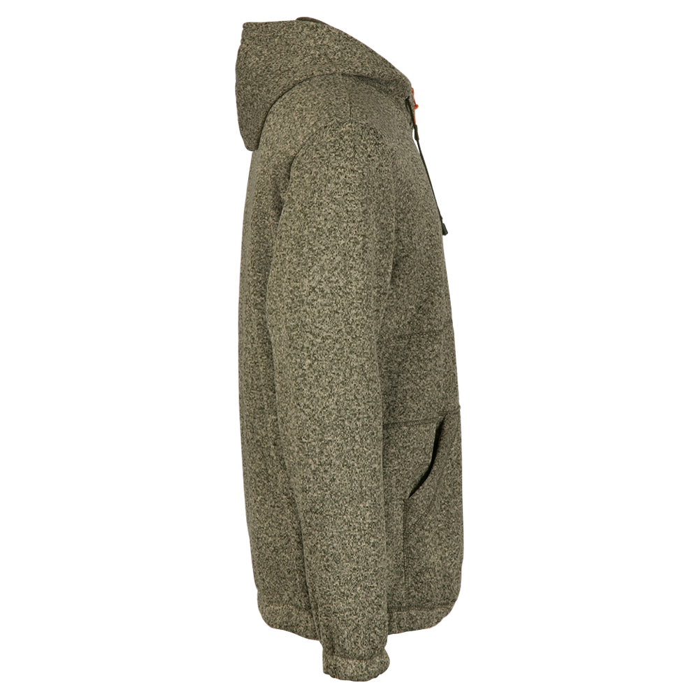 Толстовка Малахит / трикотаж на флисе / меланж-олива ((50 / 182-188)). Фото №3