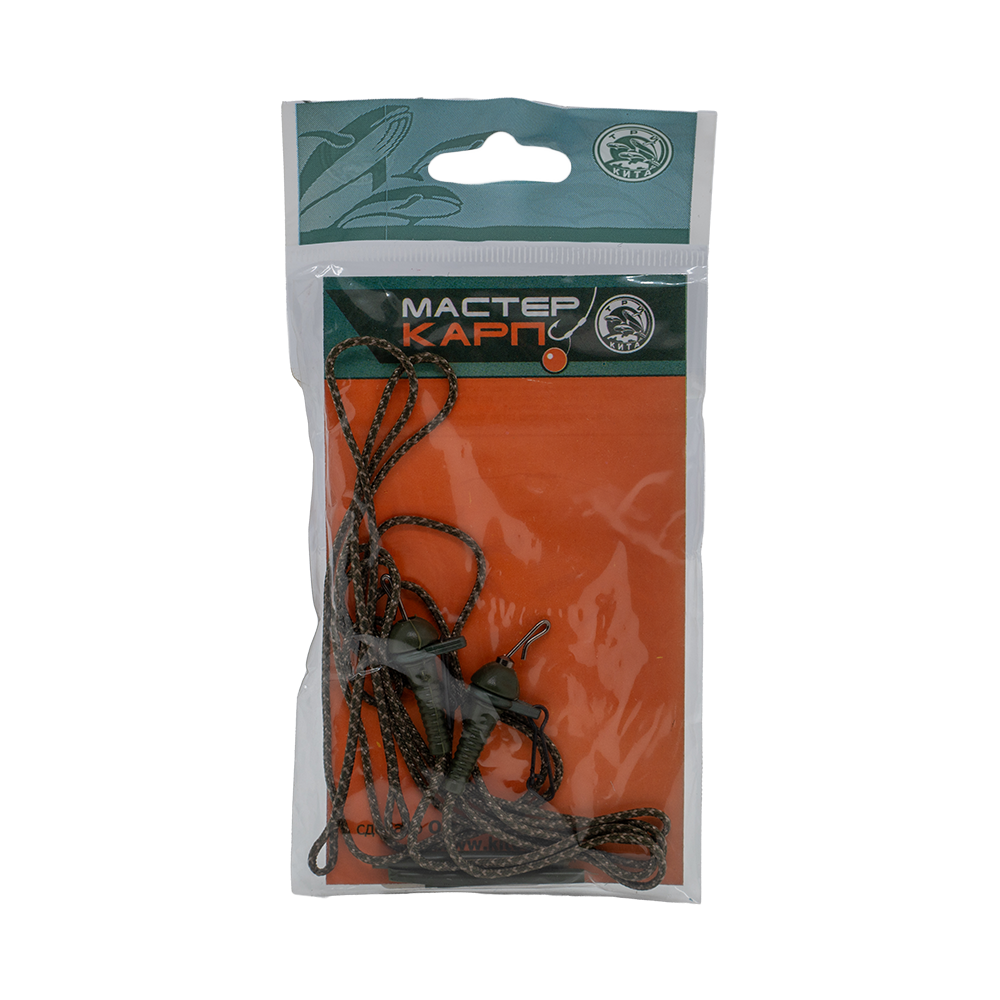 Монтаж ЛИДКОР скользящий с быстросъёмом+хвостовик 70см МЛ-С (зелёный) (уп/2шт) (Три кита). Фото №1