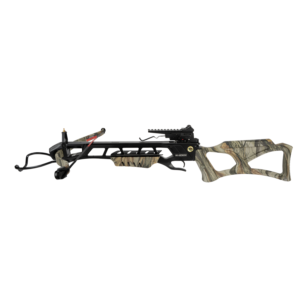 Арбалет рекурсивный Man Kung MK-XB23 (camo,4 стрелы,кивер,воск,стрингер,натяжитель,прицел,ремень). Фото №3