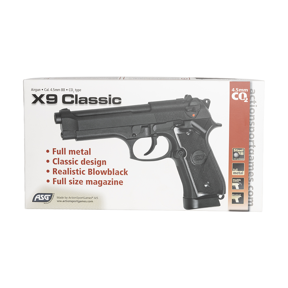 Пистолет пневматический ASG X9 Classic, калибр 4,5 мм. Фото №2