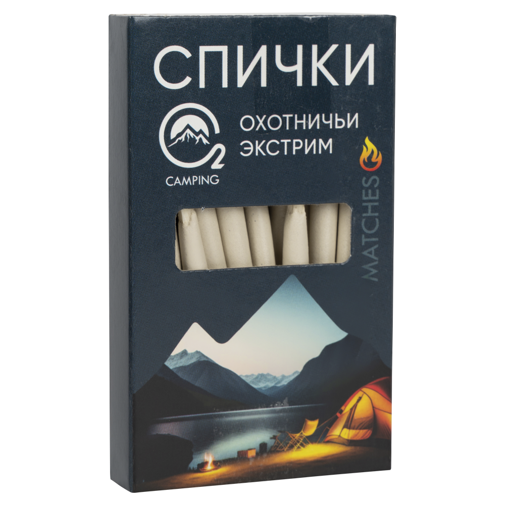 Спички O2 Camping company охотничьи (экстрим) 85 мм. Фото №1