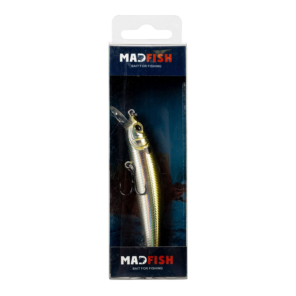 Воблер MADFISH 90мм, 8,3г,  заглубление 0,8-1м, цвет 03. Фото №1