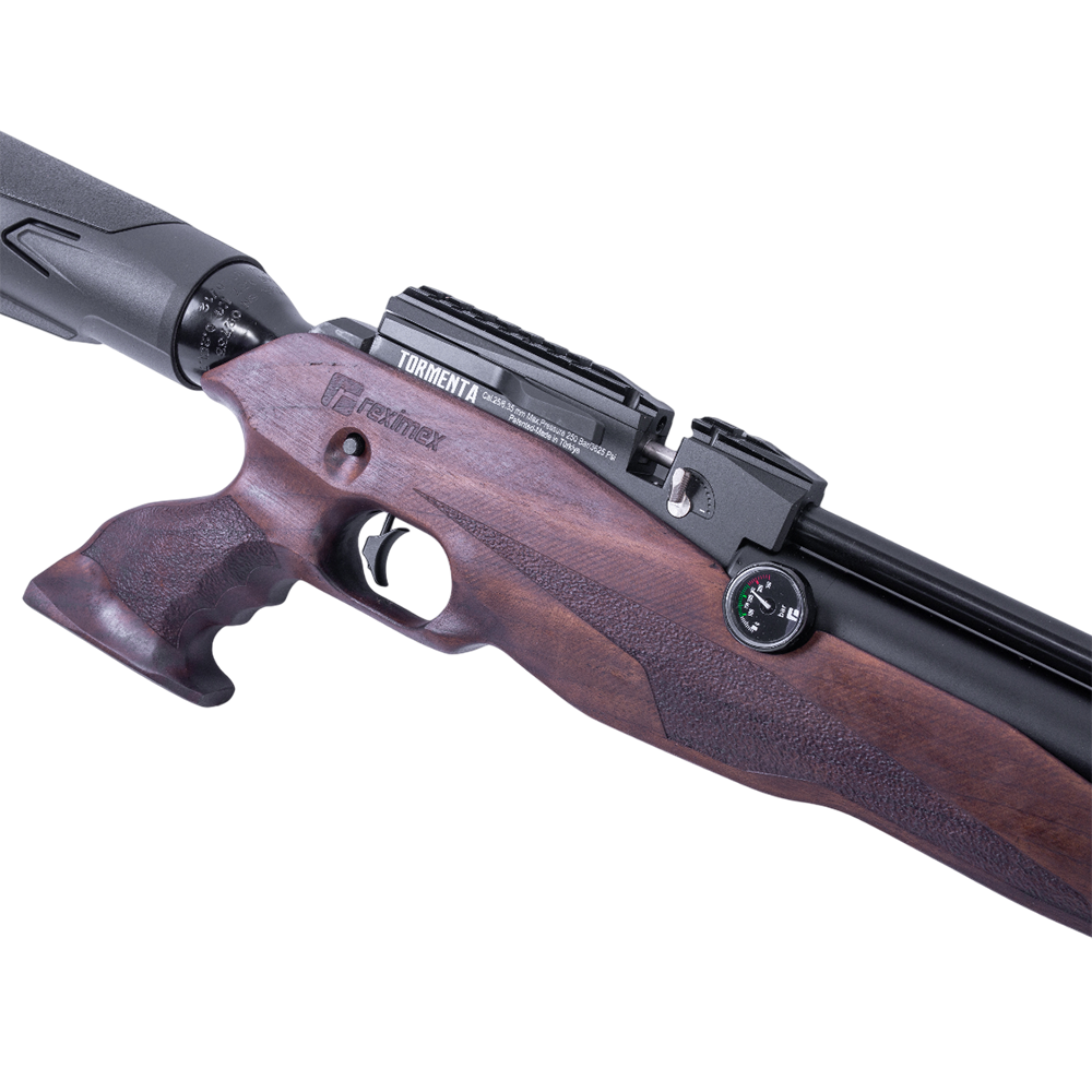 Винтовка пневматическая REXIMEX TORMENTA WOOD, калибр 6,35 mm, 3 Дж (РСР, дерево). Фото №6 Винтовка пневматическая REXIMEX TORMENTA WOOD, калибр 6,35 mm, 3 Дж (РСР, дерево). Фото №6