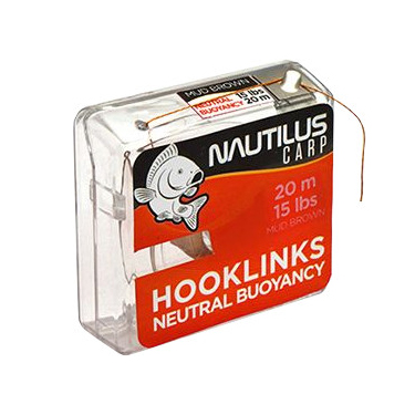 Поводковый материал Nautilus Neutral Buoyancy 35lb 20м Mud Brown. Фото №1