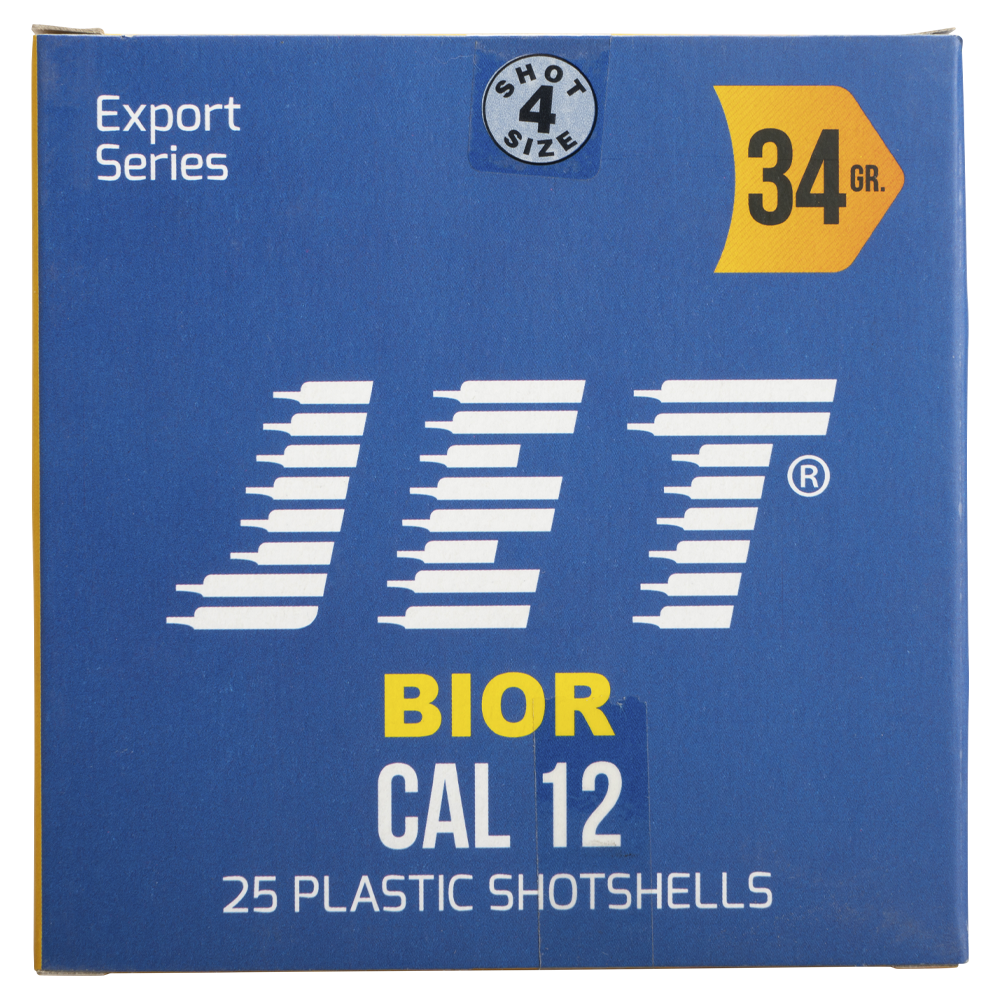 Патрон JET 12/70 Bior № 4 34гр (пач.25шт/короб.250шт). Фото №5 Патрон JET 12/70 Bior № 4 34гр (пач.25шт/короб.250шт). Фото №5