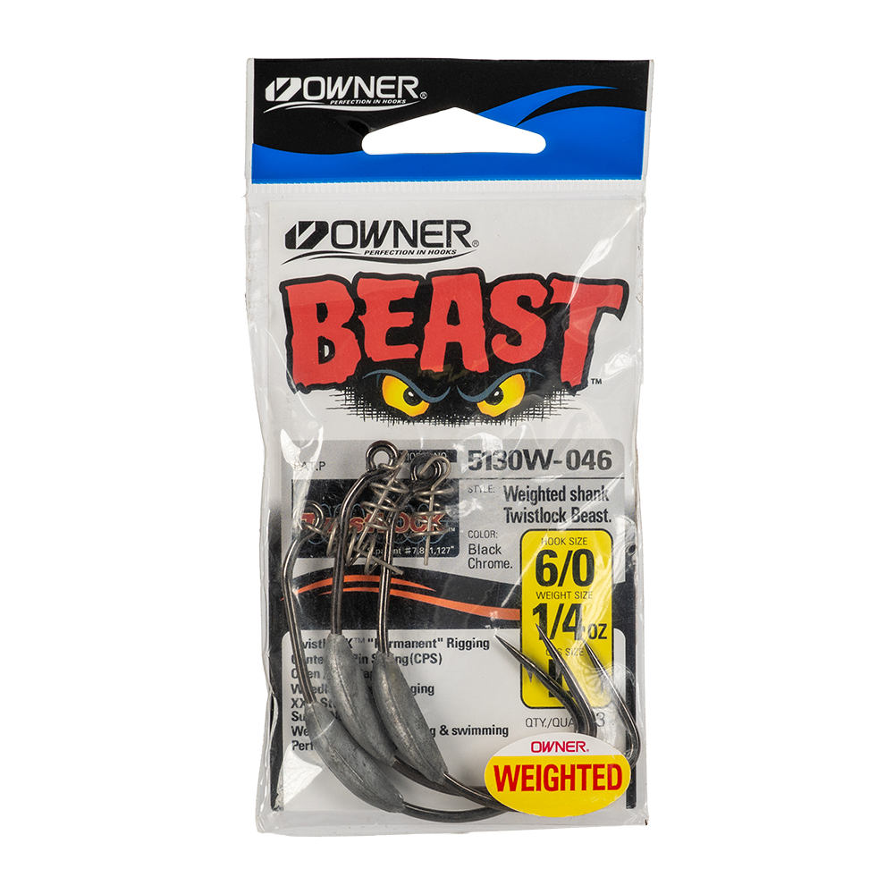 Крючок Owner огруженый 5130W №6/0 1/4. Фото №1