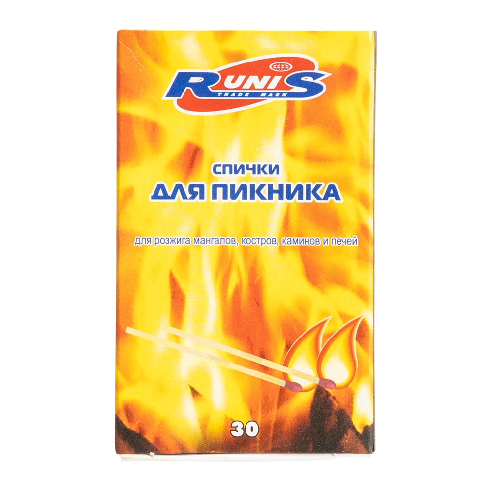 Спички "RUNIS" для пикника (30шт). Фото №1 Спички "RUNIS" для пикника (30шт). Фото №1