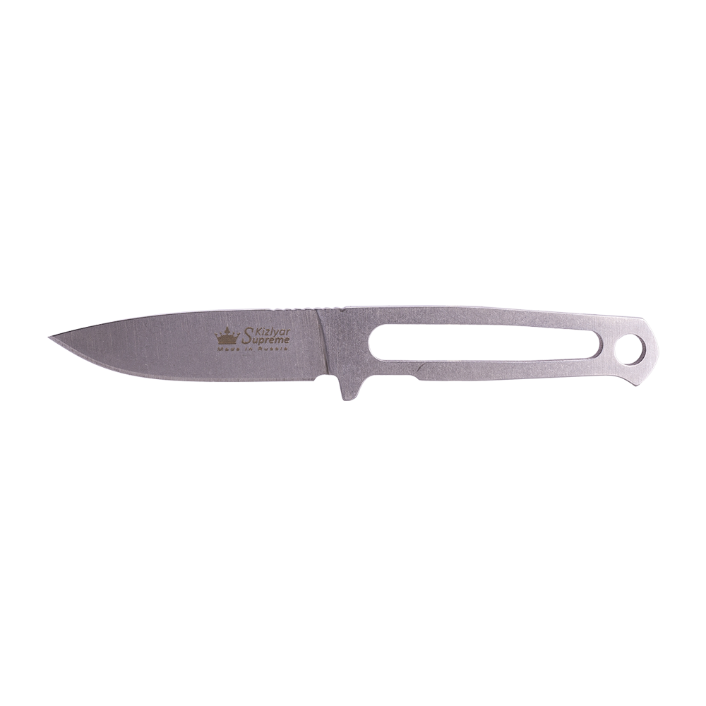 Нож Kizlyar Supreme Sturm Mini, клинок AUS-8 Stonewash, кожаный чехол. Фото №2