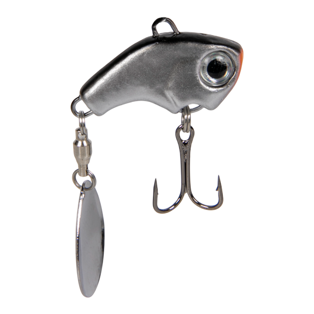 Тейл-спиннер Fish Hawk VIBEZ 21гр, цвет 05 сер.металлик. Фото №2