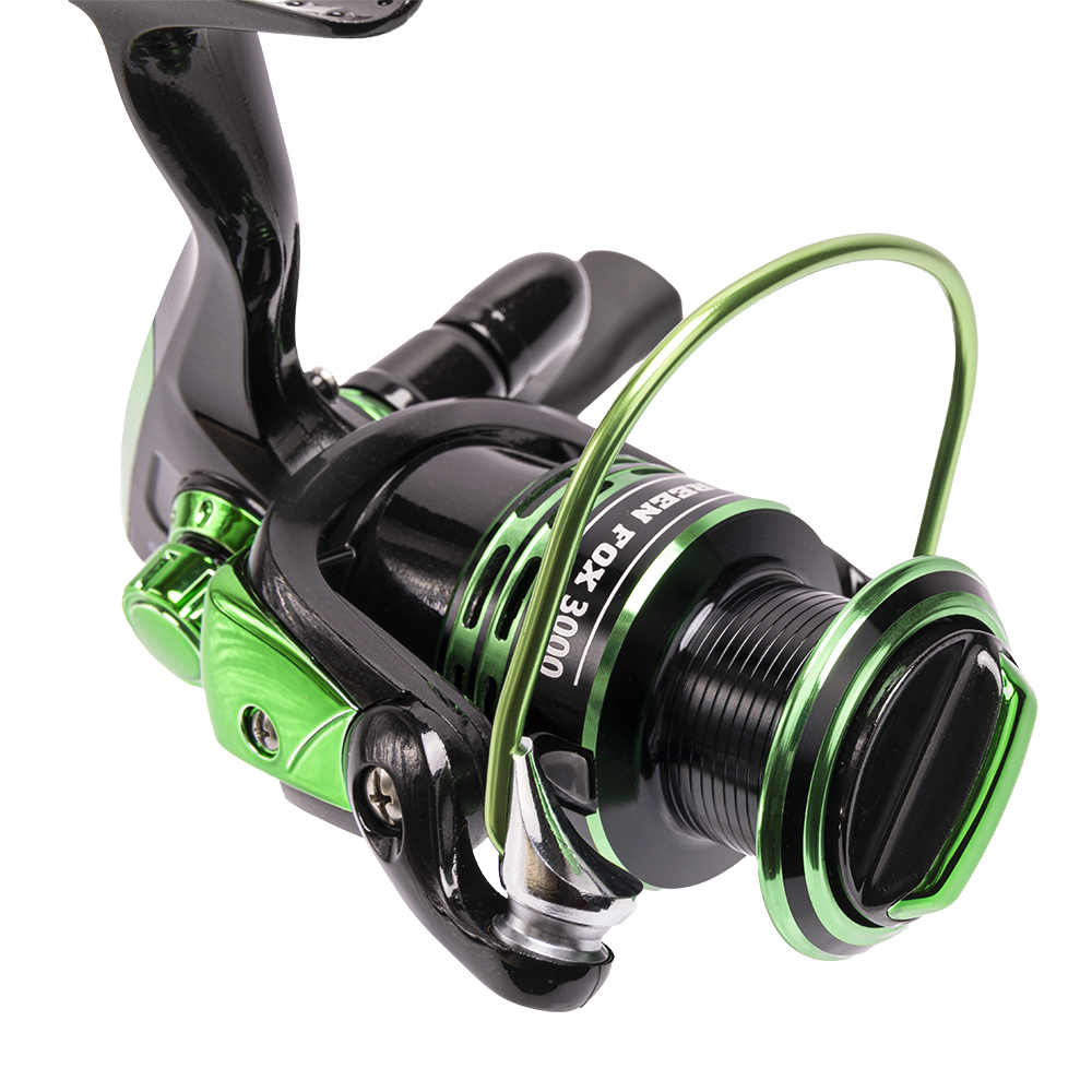 Катушка Inquisitor Green Fox 3000 (Зеленая 5.1:1,9+1 подшипников+шпуля). Фото №4 Катушка Inquisitor Green Fox 3000 (Зеленая 5.1:1,9+1 подшипников+шпуля). Фото №4