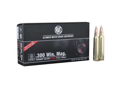 Патрон нарезной RWS калибр 300 WIN Mag DN Target Elit Plus 13,0 гр. (в пачке 20 шт.). Фото №1 Патрон нарезной RWS калибр 300 WIN Mag DN Target Elit Plus 13,0 гр. (в пачке 20 шт.). Фото №1