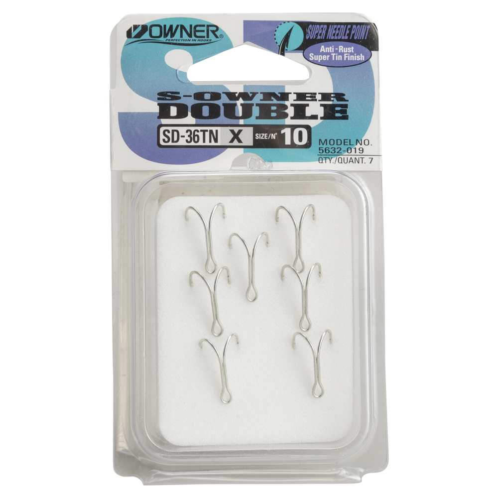 Крючок двойной Owner SD-36TN №10 (7шт). Фото №1