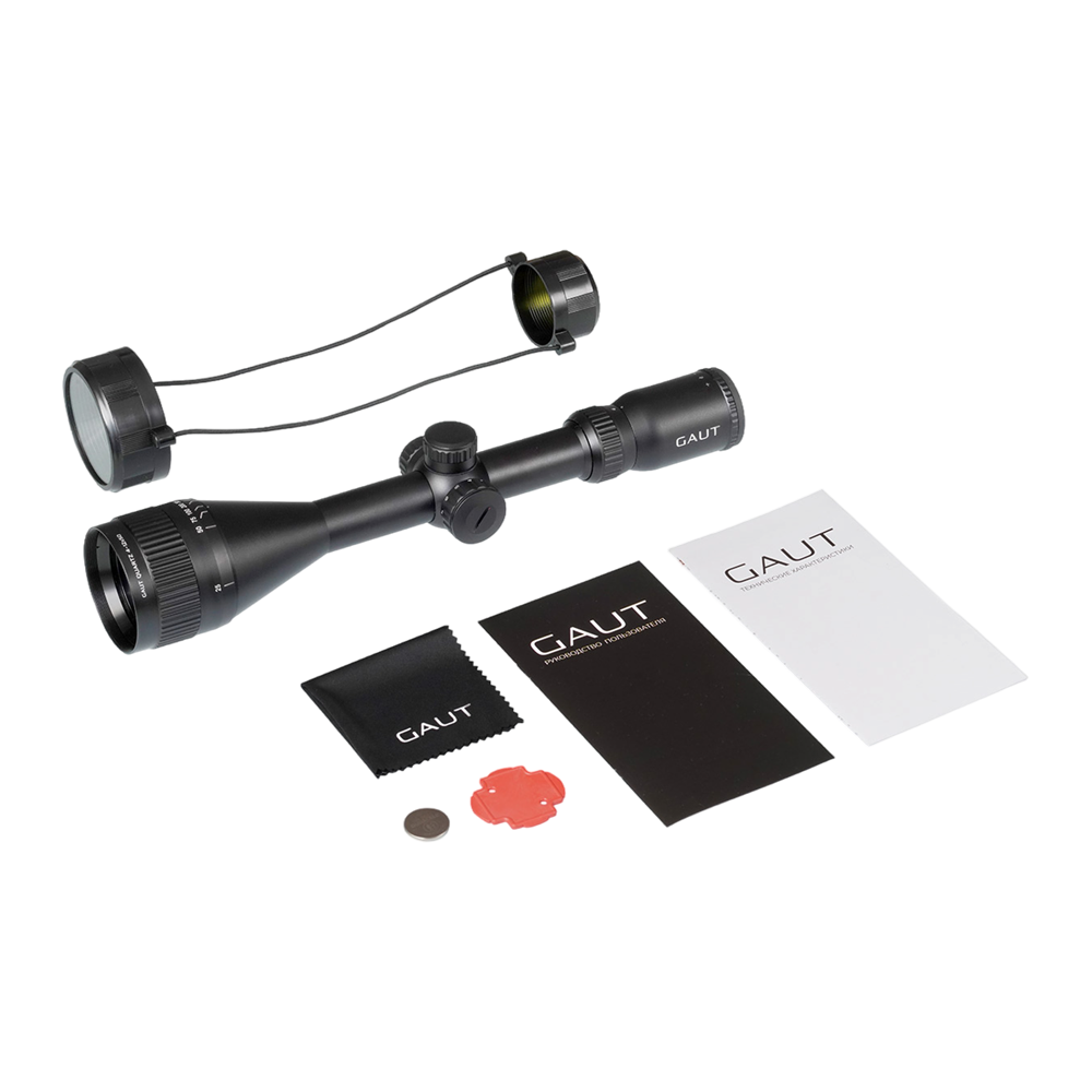 Прицел оптический Gaut Quartz 4-12x50 AO сетка 2 (Mil-Dot) с подсветкой. Фото №5