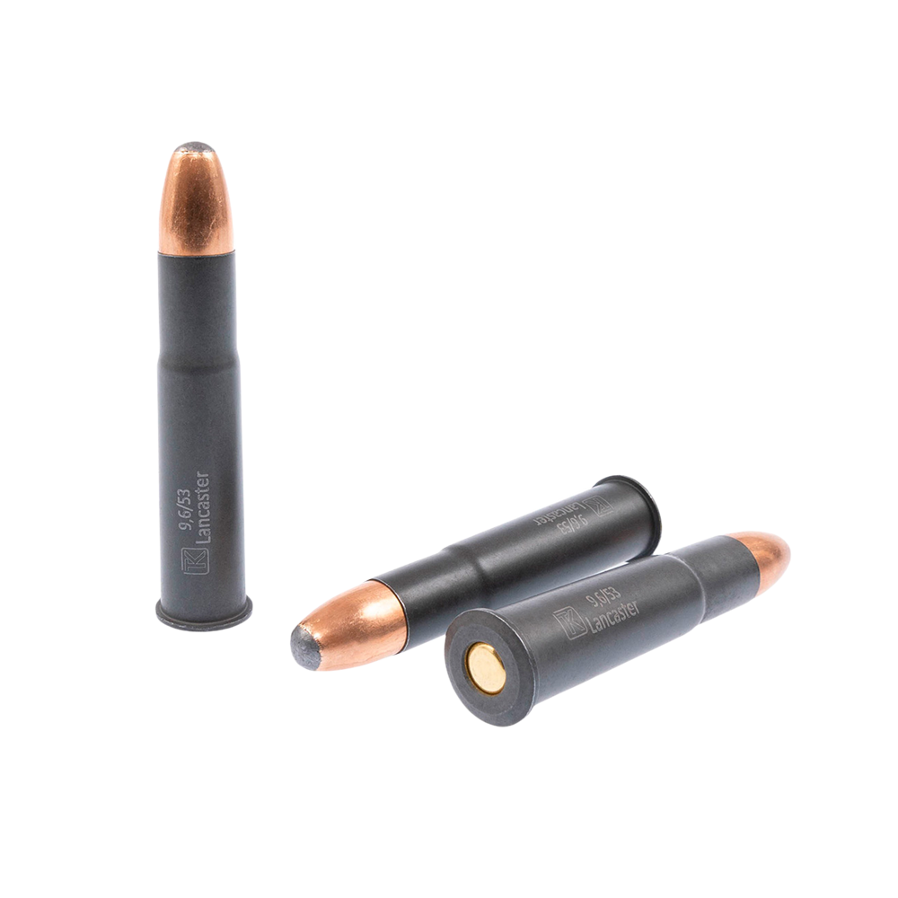 Патрон пулевой Техкрим 9,6/53 Lancaster SP 18 латунь повыш.куч. (в пачке 10 шт.) (коробка 320 шт). Фото №1