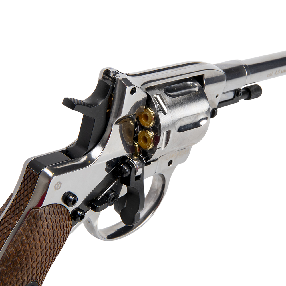 Пистолет пневматический BORNER NGT-B Silver, калибр 4,5 мм/BBs . Фото №3