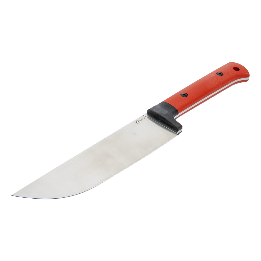 Нож МС Узбекский средний, клинок VG-10, ц.м. рукоять G10 красный, прит.черн.. Фото №3 Нож МС Узбекский средний, клинок VG-10, ц.м. рукоять G10 красный, прит.черн.. Фото №3