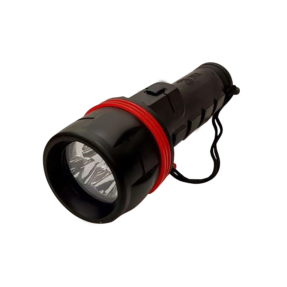 Фонарь ЭРА 3xLED, 2xD, резина, бл.. Фото №1