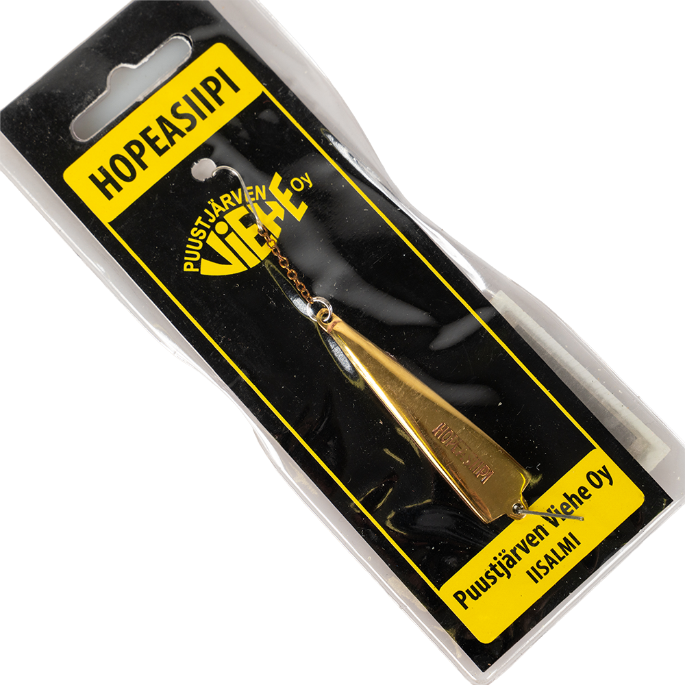 Блесна Puustjarven HOPEASIIPI 50мм, 8гр, цвет (KUP/MES) цепочка-крючок. Фото №3