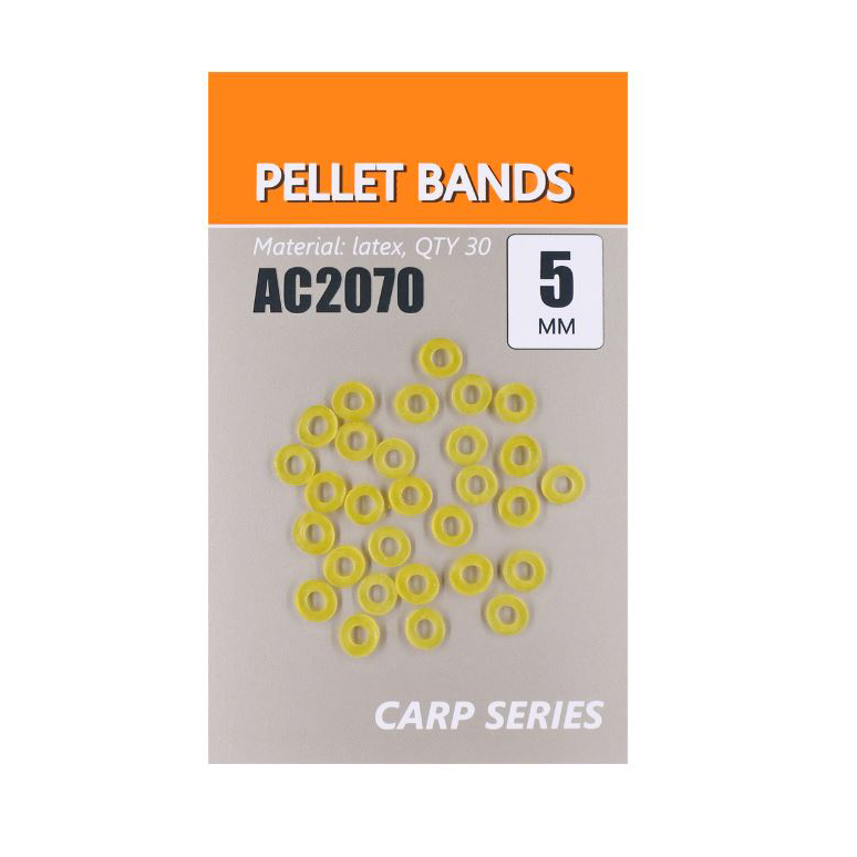 Резинка ORANGE для пеллетса из латекса, диаметр 5 мм, в уп. 30 шт.. Фото №1