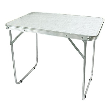 Стол складной Woodland Camping Table XL (80х60х66см) алюминий. Фото №1