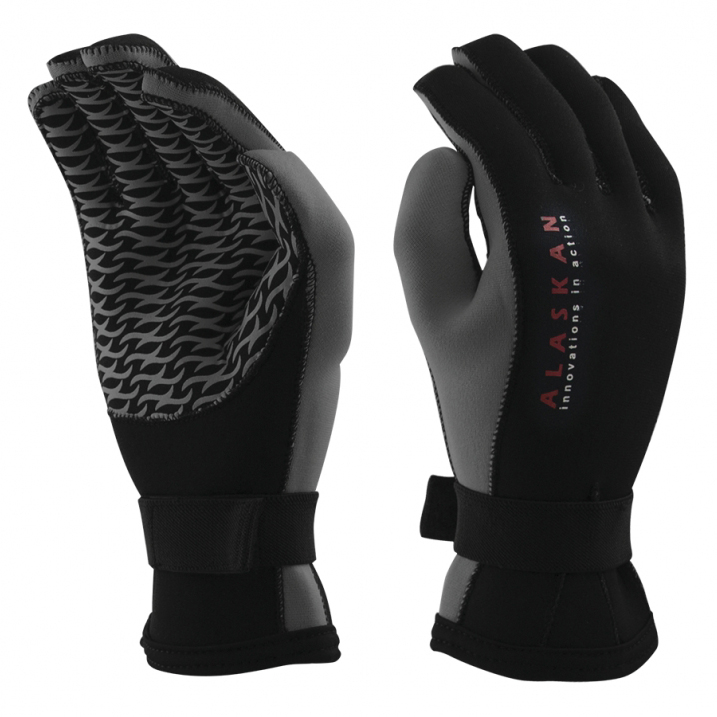 Перчатки неопреновые Alaskan черный/серый р.L. Фото №2