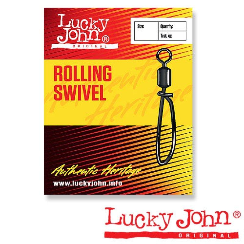 Вертлюги с застежкой Lucky John ROLLING AND CONVENIENT K001/0 5 шт.. Фото №1
