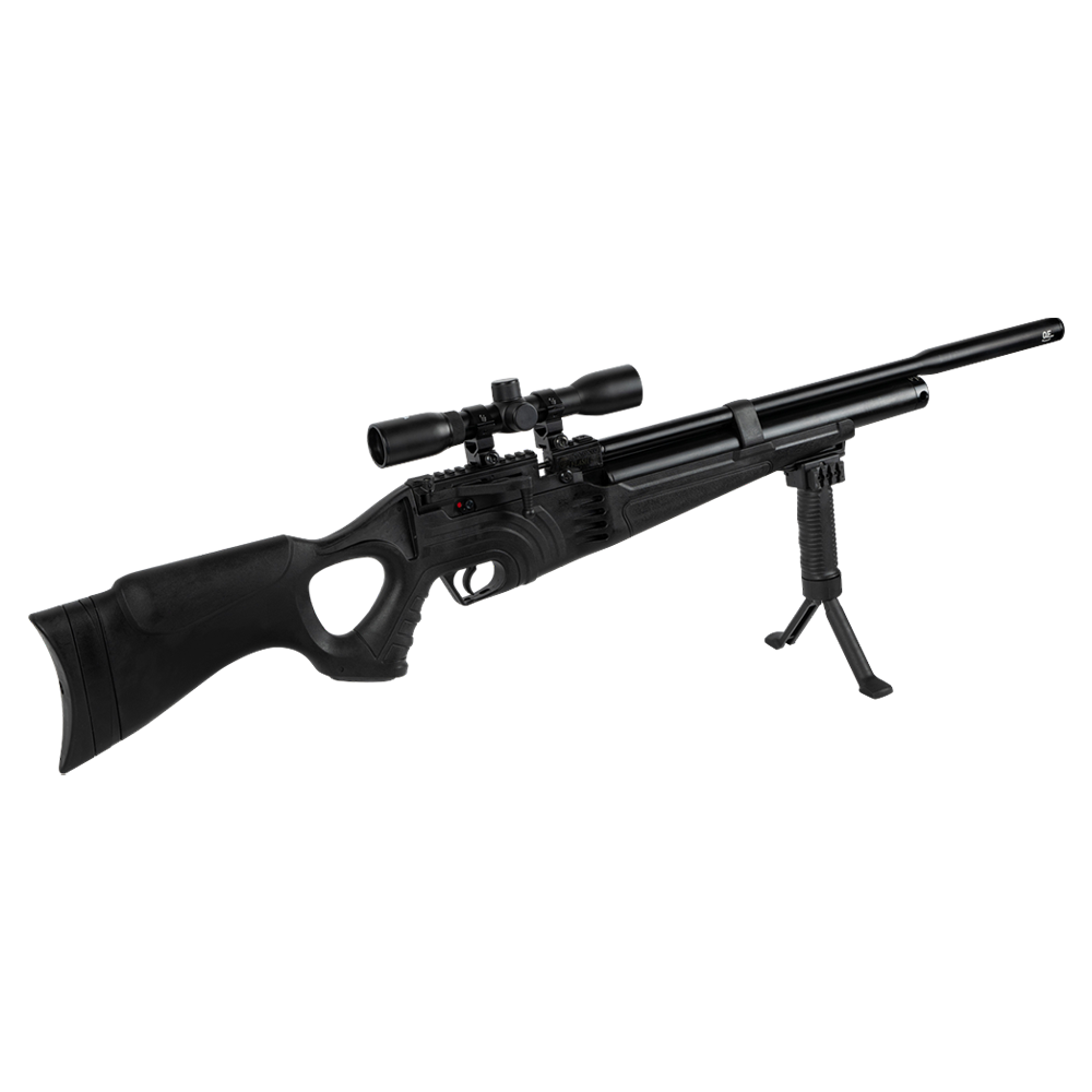 Винт. пнев. Hatsan FLASH 101 QE SET, калибр 5.5, 3 Дж (насос, прицел 4*32, пульки, сошки,чехол). Фото №7