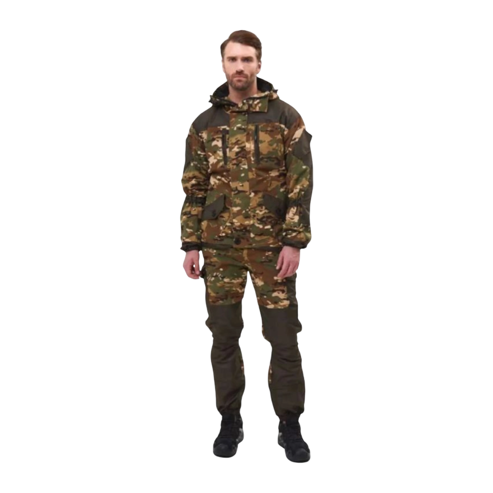 Костюм Huntsman демисезонный Горка-5 Сombo ткань Смесовая Рип-Стоп/Cat's Eye цвет Мультикам / Хаки р. 44-46/170-176. Фото №1