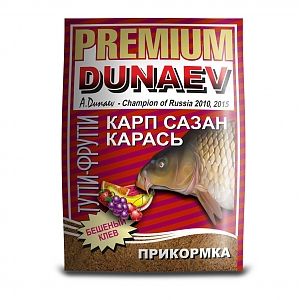 Прикормка "DUNAEV-PREMIUM" 1кг Карп-Сазан Тутти-Фрутти. Фото №2